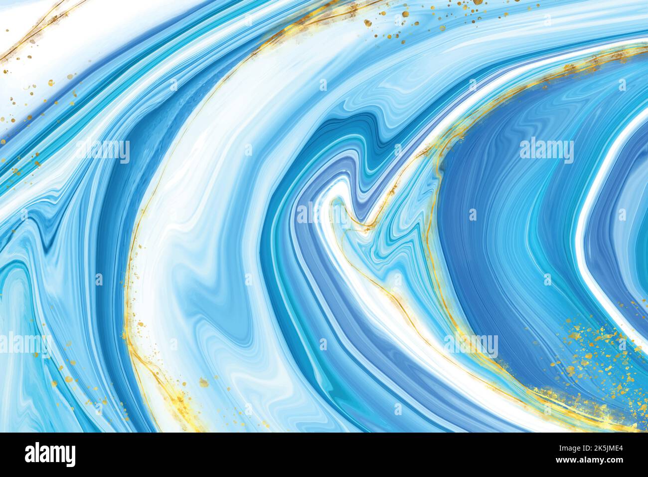 realistic liquid marble background with gold vector design illustration ...