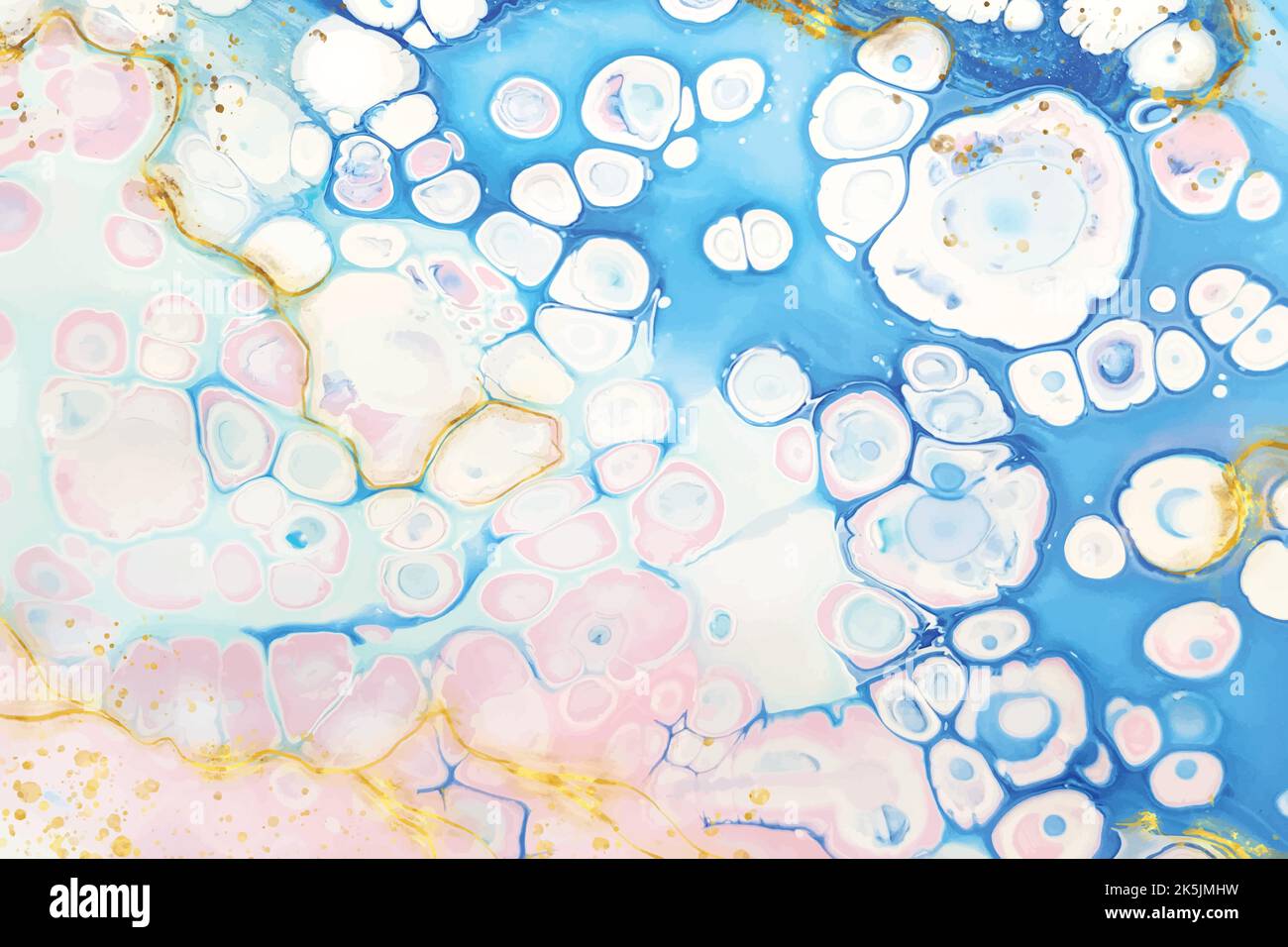 realistic liquid marble background with gold vector design illustration Stock Vector