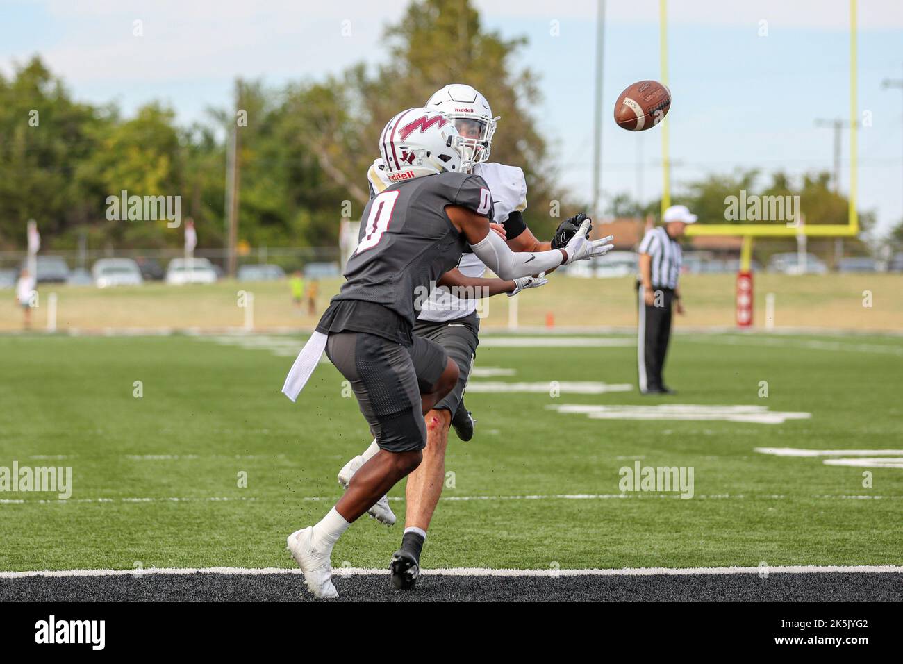 Dallas Cowboys vs. Arizona Cardinals . NFL Game. American Football League  match. Silhouette of professional player celebrate touch down. Screen in  bac Stock Photo - Alamy