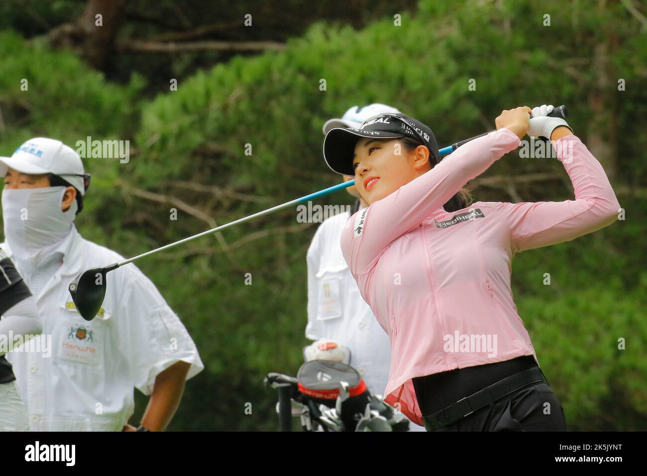 Aug 25, 2022-Chuncheon, South Korea-Kim Jae Hee action on the 2th hall during an Hanhwa Classic 2022 Round 1 at Jade Palace Golf Club in Chun Cheon, South Korea. Stock Photo