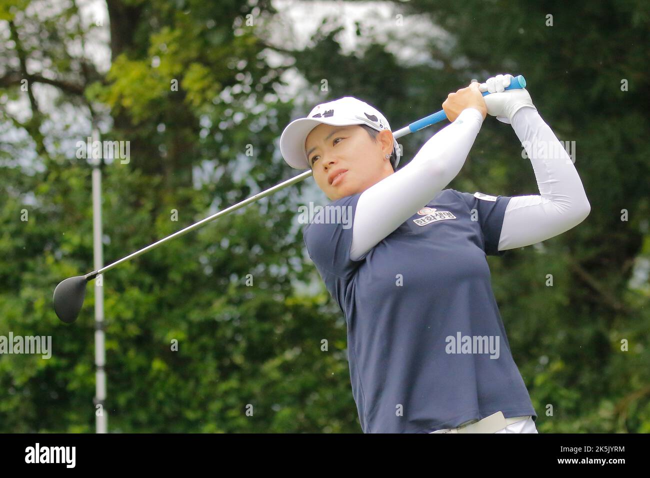 Aug 25, 2022-Chuncheon, South Korea-Ji Eun Hee action on the 9th hall during an Hanhwa Classic 2022 Round 1 at Jade Palace Golf Club in Chun Cheon, South Korea. Stock Photo