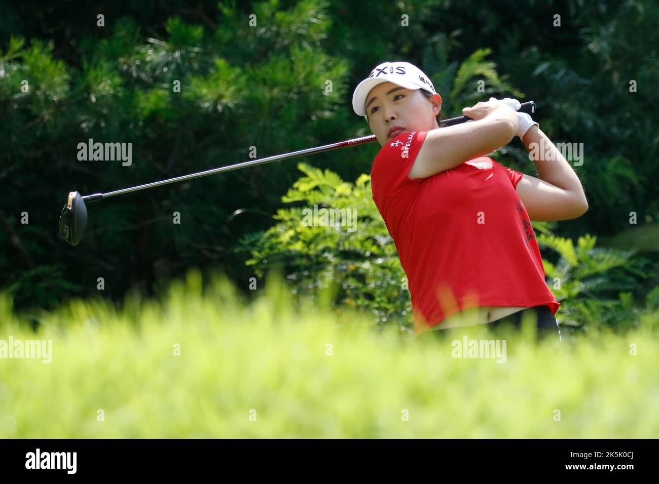 Aug 26, 2022-Chuncheon, South Korea-Kim Bo Ah action on the 8th hall ...