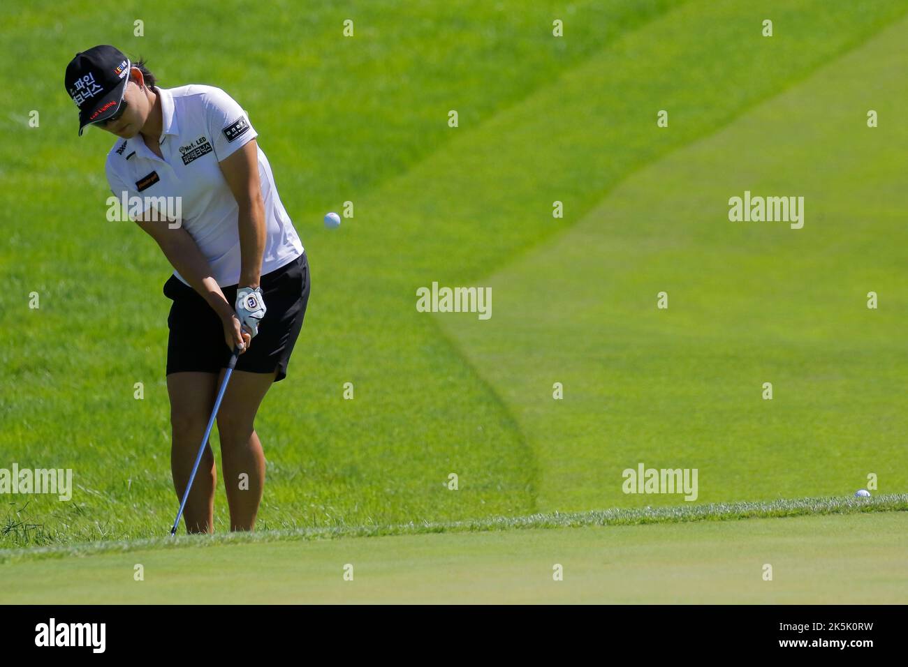 Aug 27, 2022-Chuncheon, South Korea-Jung Hee Won action on the 8th hall during an Hanhwa Classic 2022 Round 3 at Jade Palace Golf Club in Chuncheon, South Korea. Stock Photo