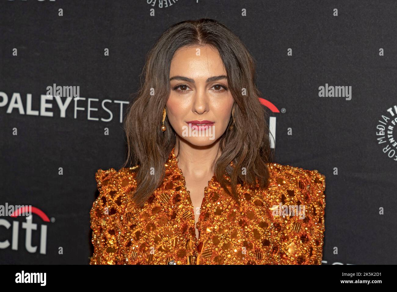 NEW YORK, NEW YORK OCTOBER 08 Nazanin Boniadi attends the "The Lord