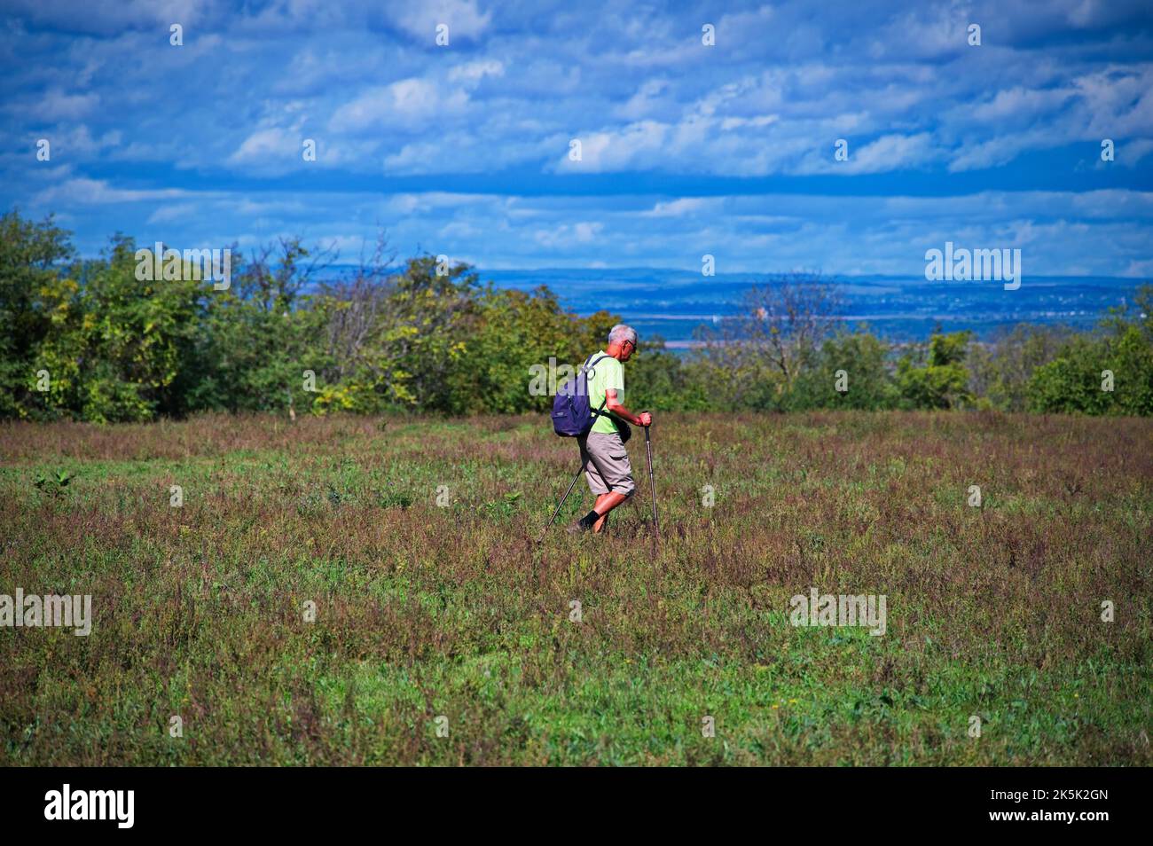 Using hiking poles hi-res stock photography and images - Alamy