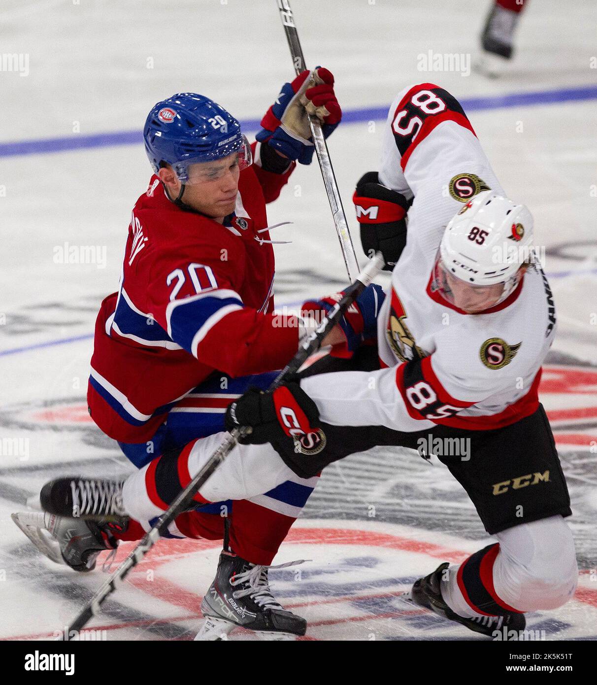 October 8, 2022, Bouctouche, NB, CANADA Montreal Canadiens left wing