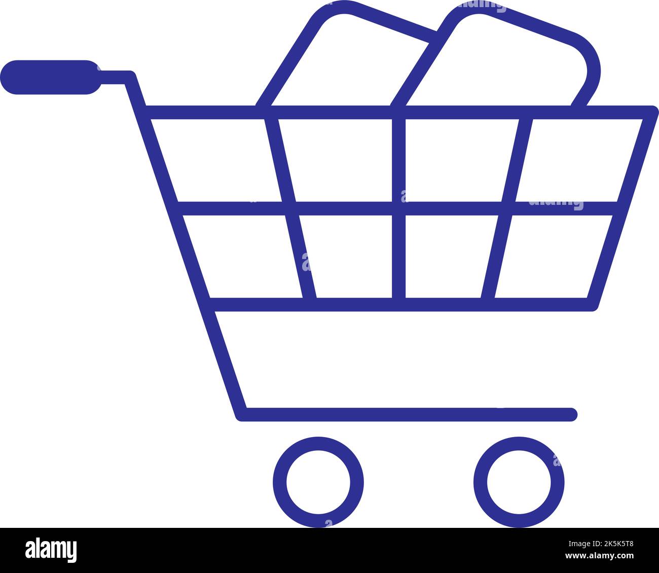 shopping cart line style Stock Vector Image & Art - Alamy