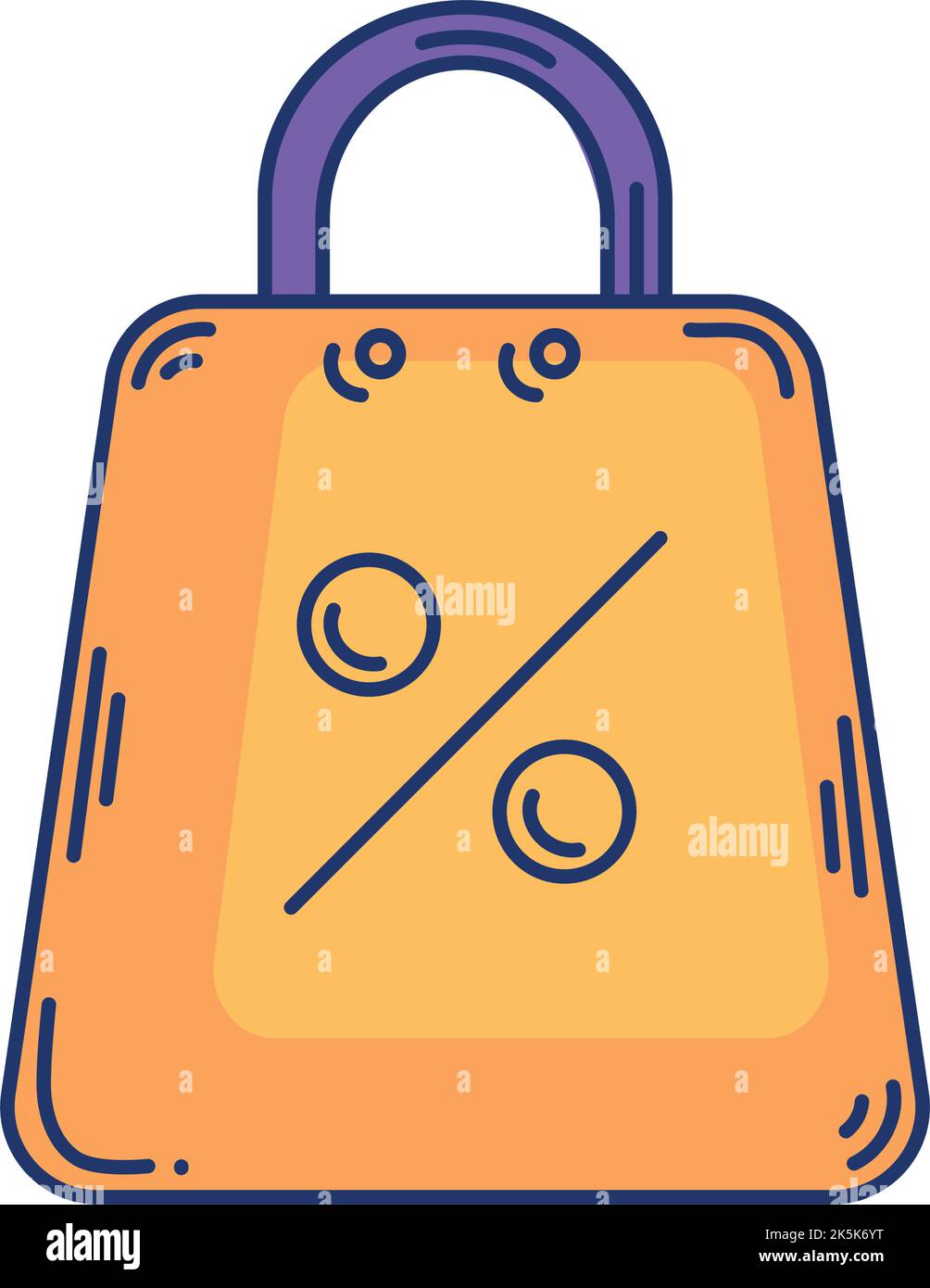 percent symbol in shopping bag Stock Vector Image & Art - Alamy
