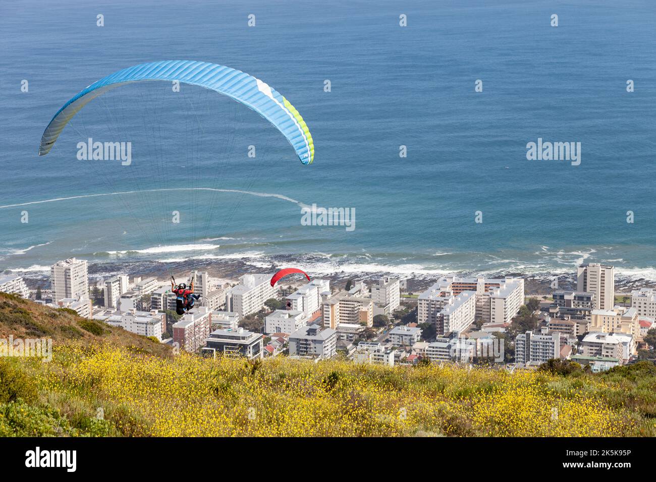 Paragliding from Signal Hill, Cape Town, October 2022 Stock Photo Alamy