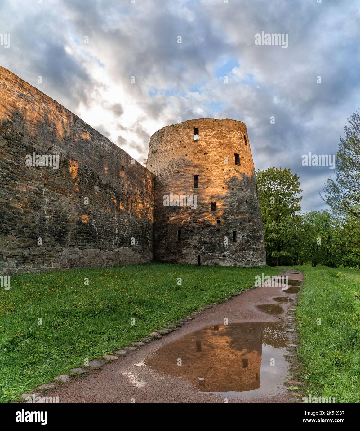 Izborsk fortress, Pskov region,Russia. Stock Photo