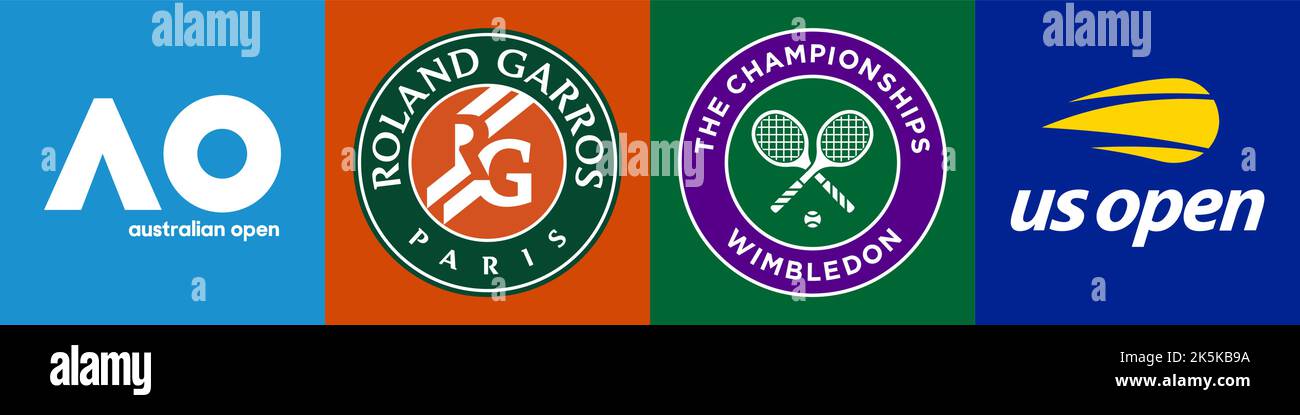 Grand slam tennis logo Stock Vector Images - Alamy
