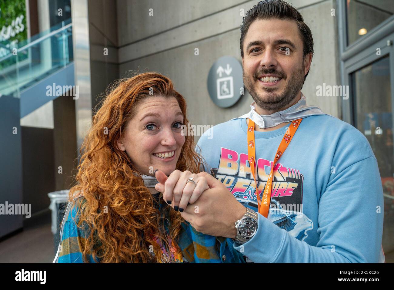Emily and Vinny got engaged during Comic Con at Jacob Javits Center in