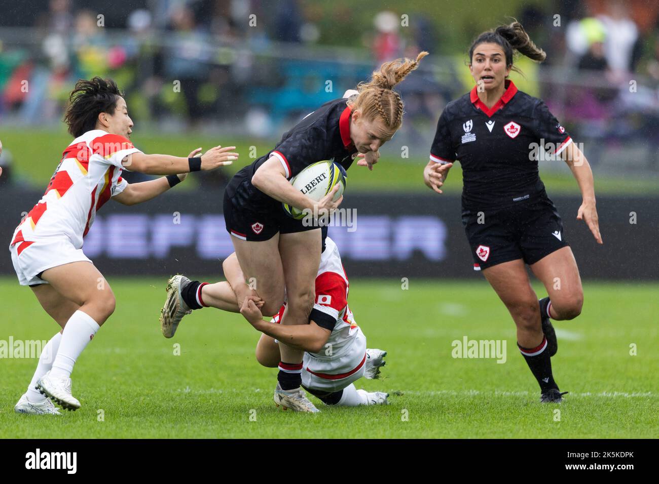 Canada's Paige Farries during the Women's Rugby World Cup group stage