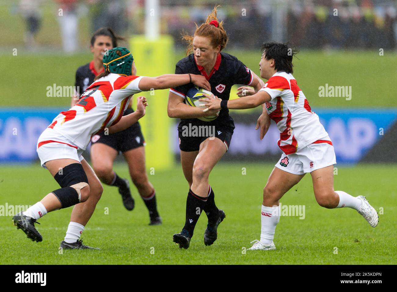 Canada's Alex Tessier during the Women's Rugby World Cup group stage match at the Semenoff Stadium, Whangarei. Picture date: Sunday October 9, 2022. Stock Photo