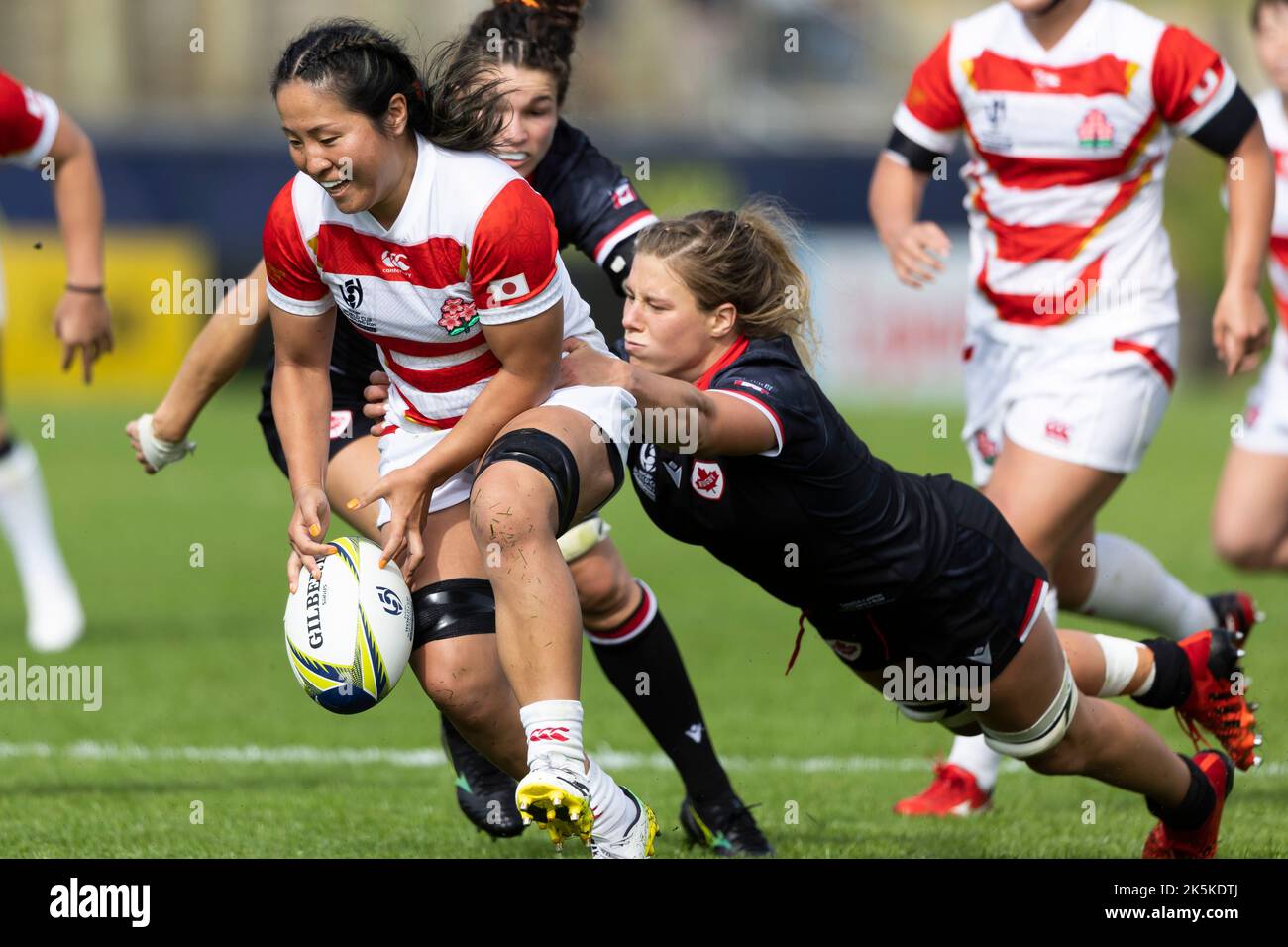 Japan's Ayasa Otsuka during the Women's Rugby World Cup group stage match at the Semenoff Stadium, Whangarei. Picture date: Sunday October 9, 2022. Stock Photo
