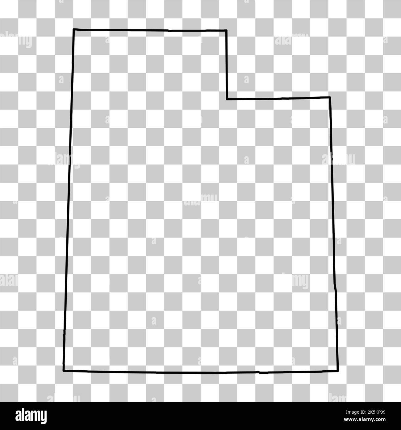 Utah map shape, united states of america. Flat concept icon symbol ...