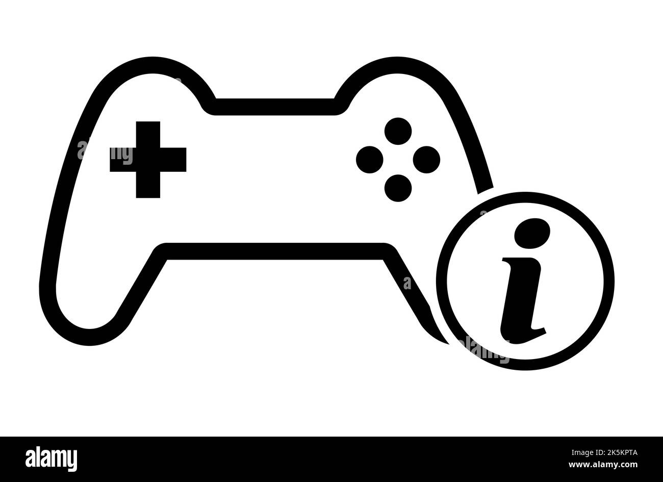 Console gaming gamepad icon, joystick gadget technology button vector illustration, play fun game . Stock Vector