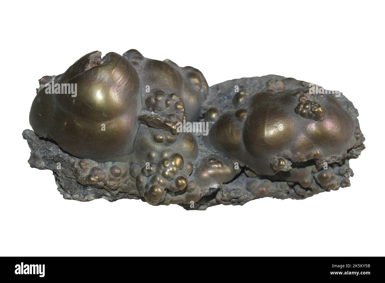 Botryoidal Copper a.k.a. Blister Copper - St Agnes, Cornwall, UK Stock Photo