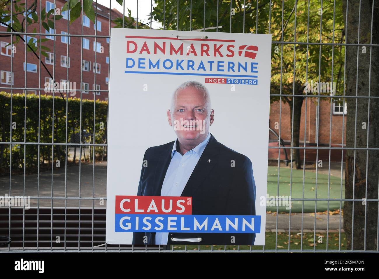 Copenahgen /Denmark/09 OIctober 2022/People afrom various politicial parties have hanged their elections messages and candidates posters and banner on street and poles in danish capital denmark will vote on 1 nove.2022 for ddanish parliamentary elections. (Photo. Francis Joseph Dean/Dean Pictures. Stock Photo