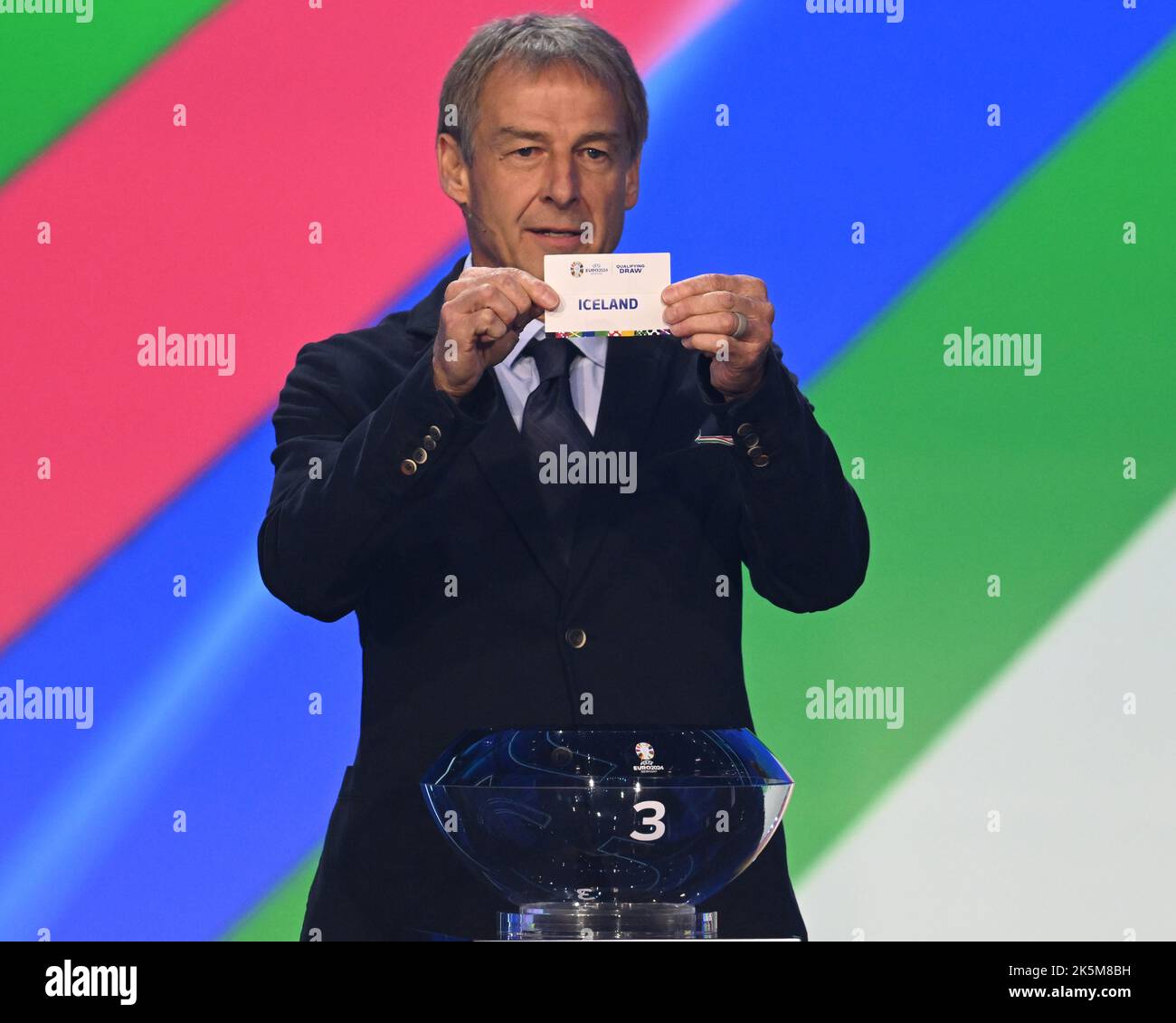 09 October 2022, Hesse, Frankfurt/M. Soccer, European Championship, qualification, group draw