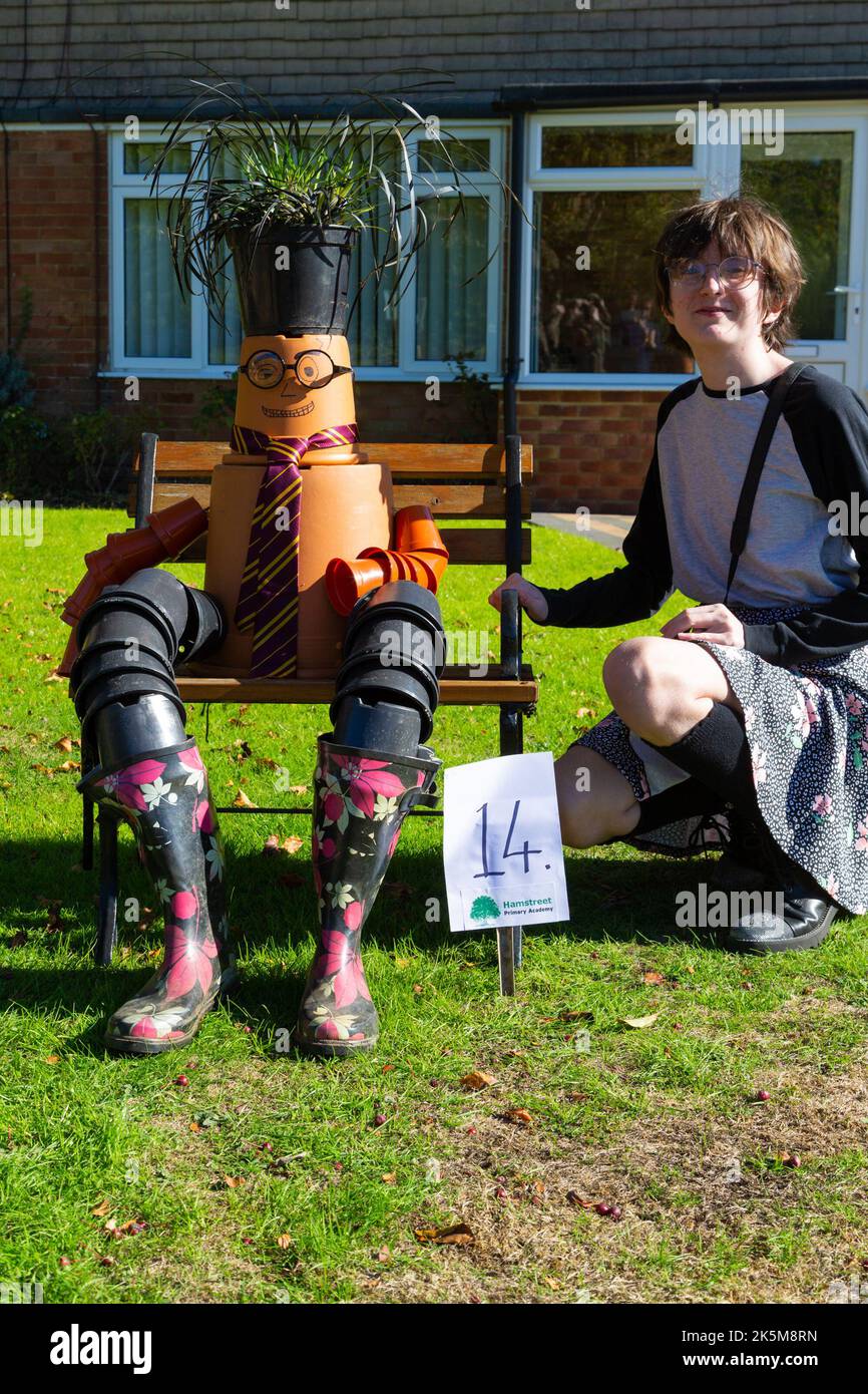 Ashford, Kent, UK. 9th Oct, 2022. The annual scarecrow trail is underway which attracts hundreds