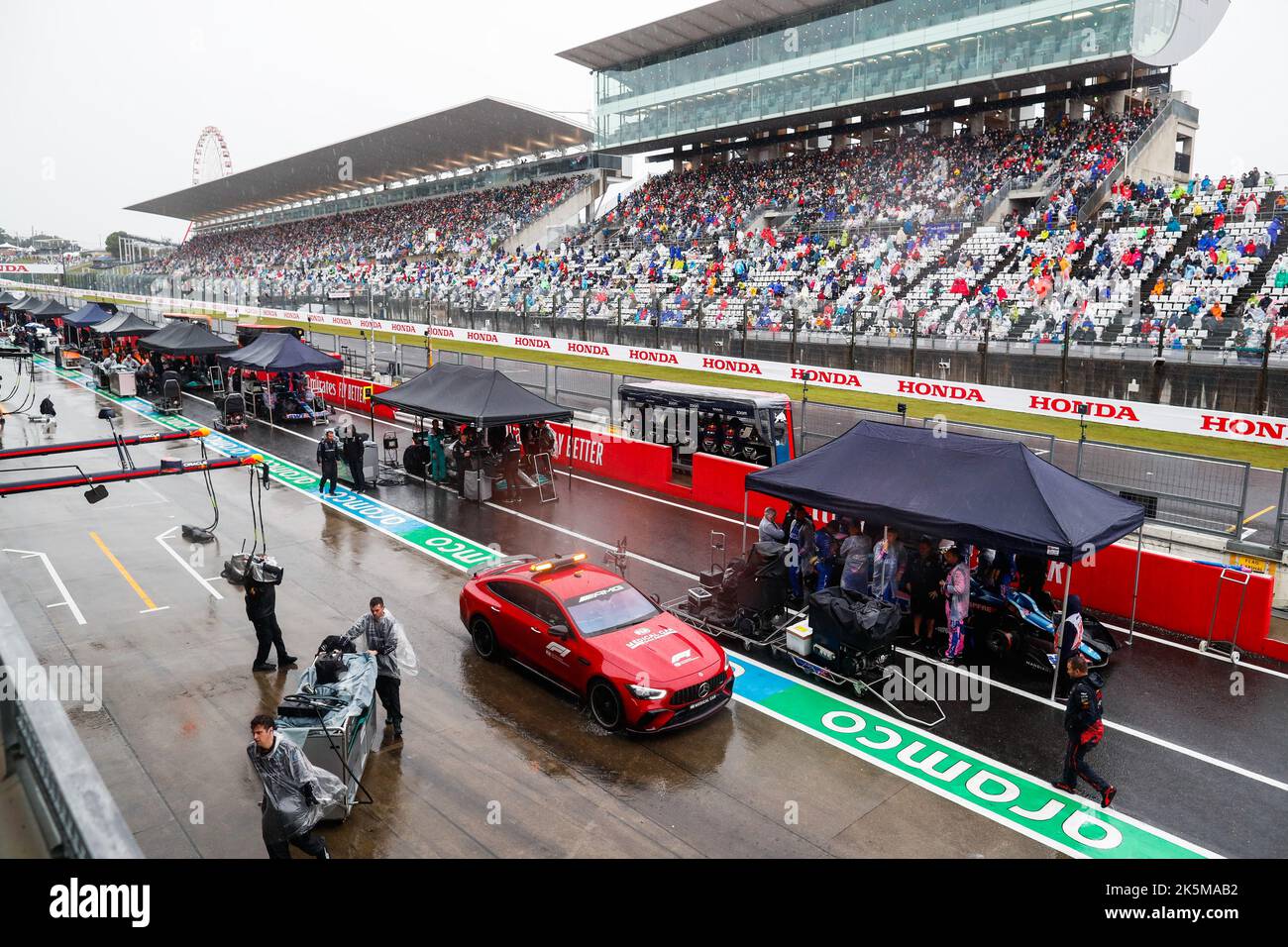 Suzuka, Japan. 9th Oct 2022. safety car in the pitlane during red