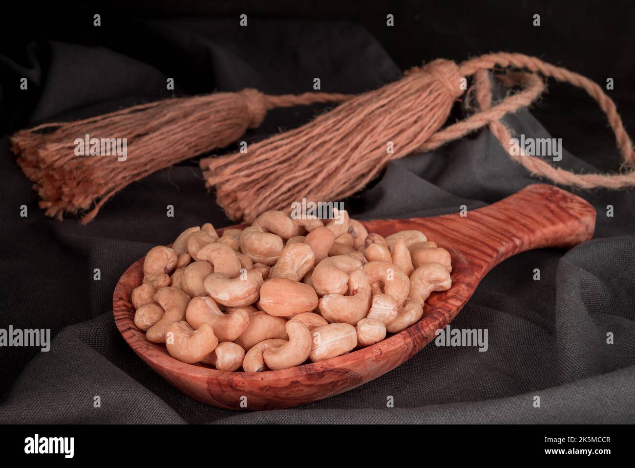 Organic Cashew nuts healthy protein nutrition super food Stock Photo