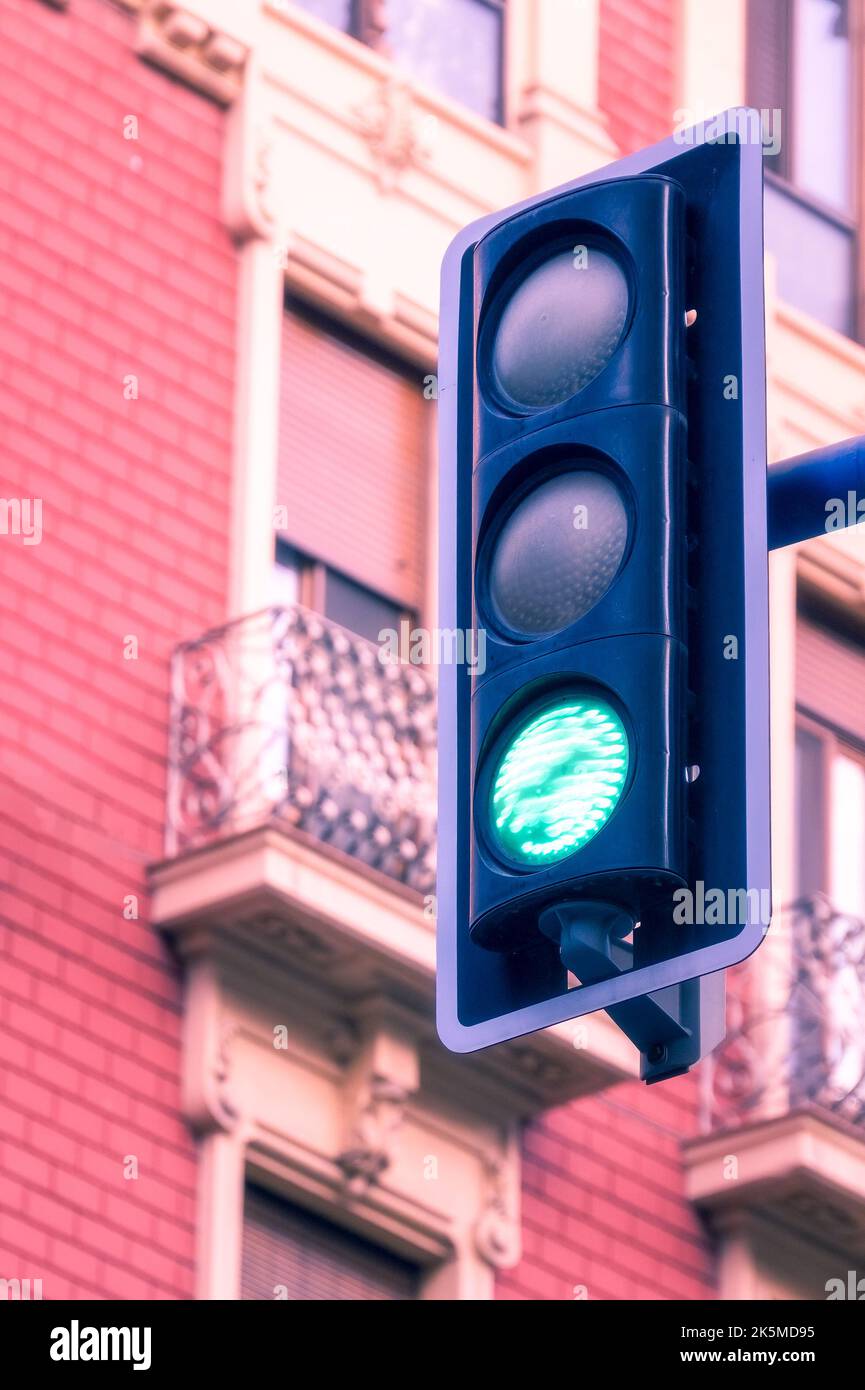 Stoplight in the city Stock Photo Alamy