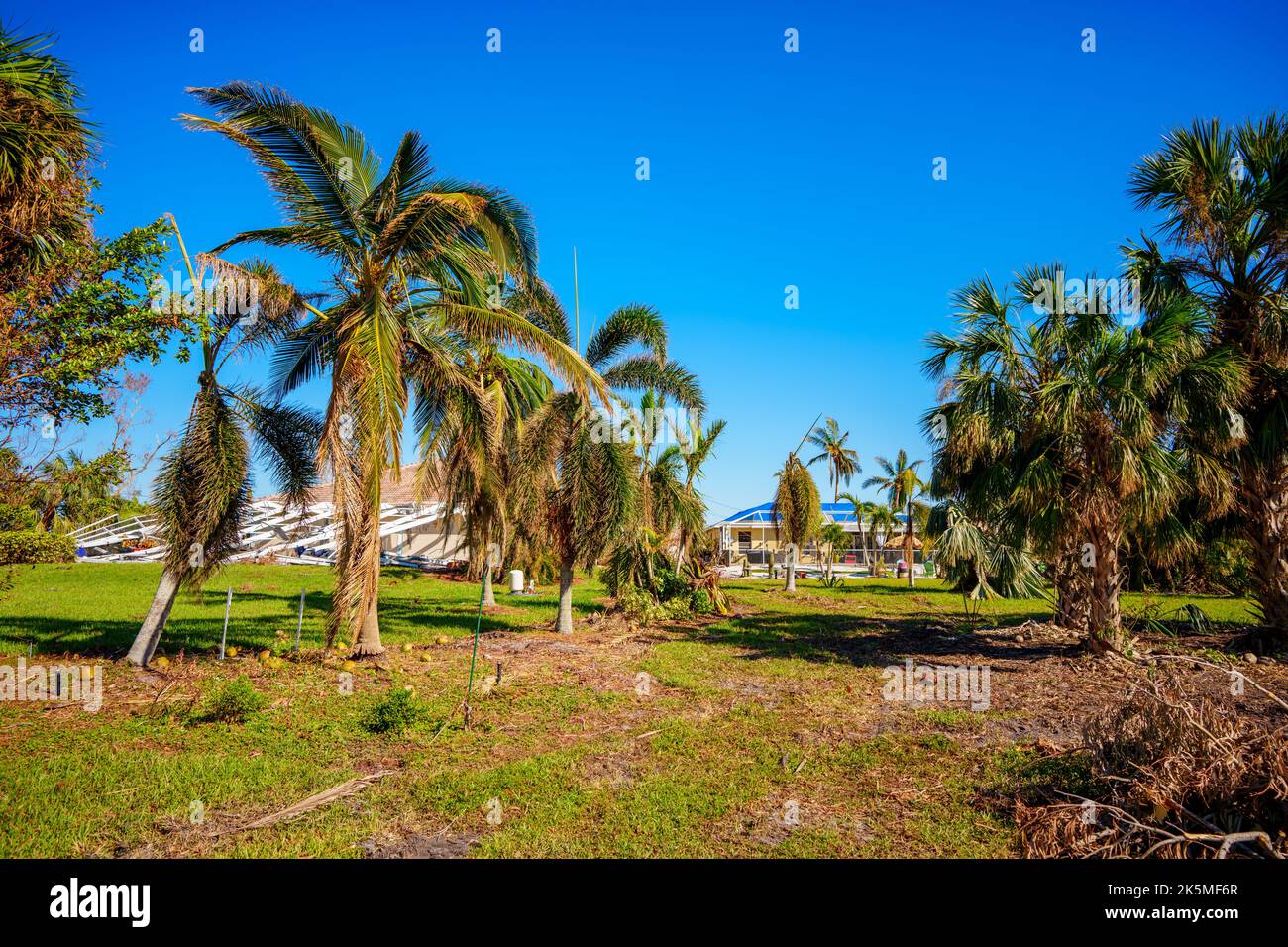 Houses in Punta Gorda Florida damaged by Hurricane Ian Stock Photo - Alamy