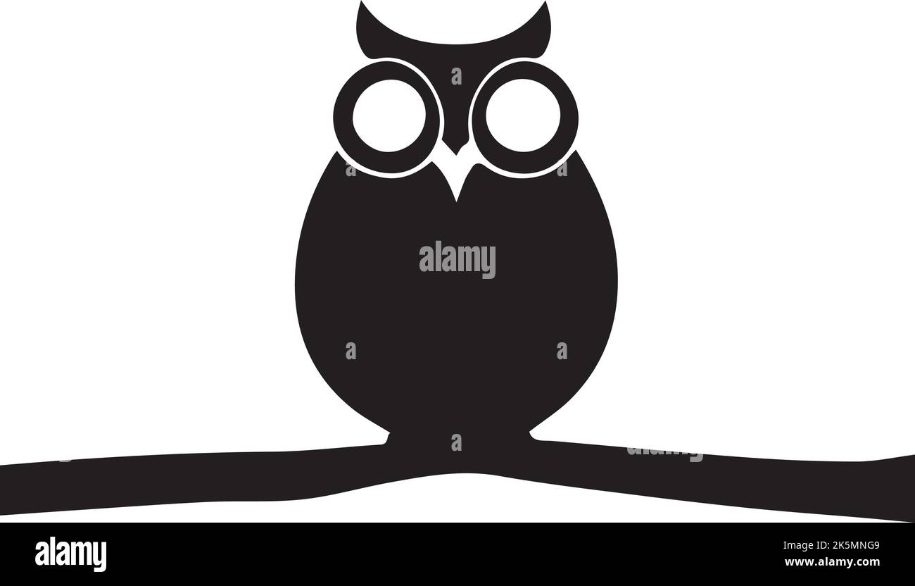 An illustration of a beautiful owl isolated on a white background Stock ...