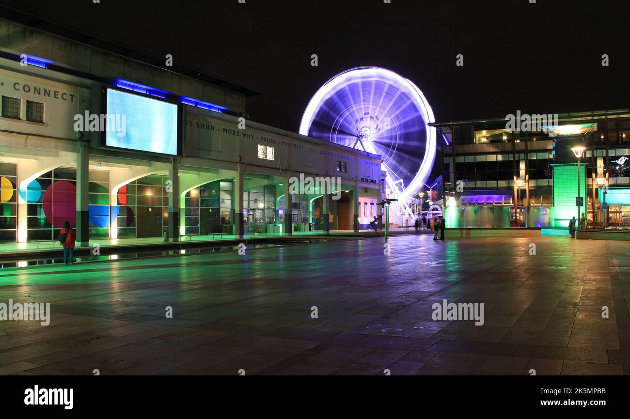 Bristol city centre during the festival of lights Stock Photo Alamy