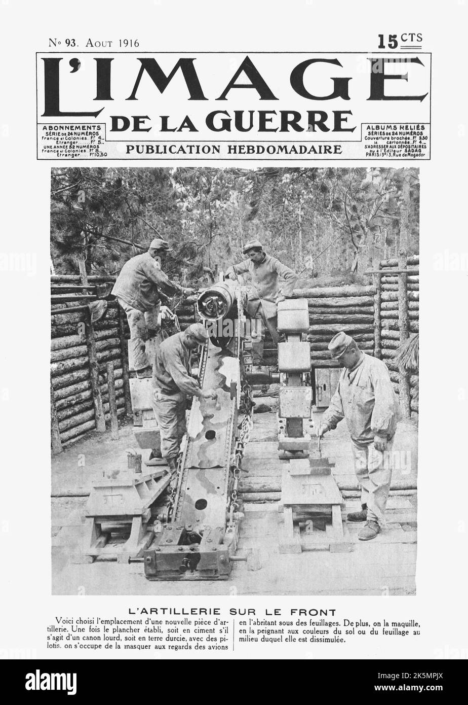 Guerre 14-18 France photo ligne canons d’artillerie français Guerre 14-18 France photo ligne canons d’artillerie français