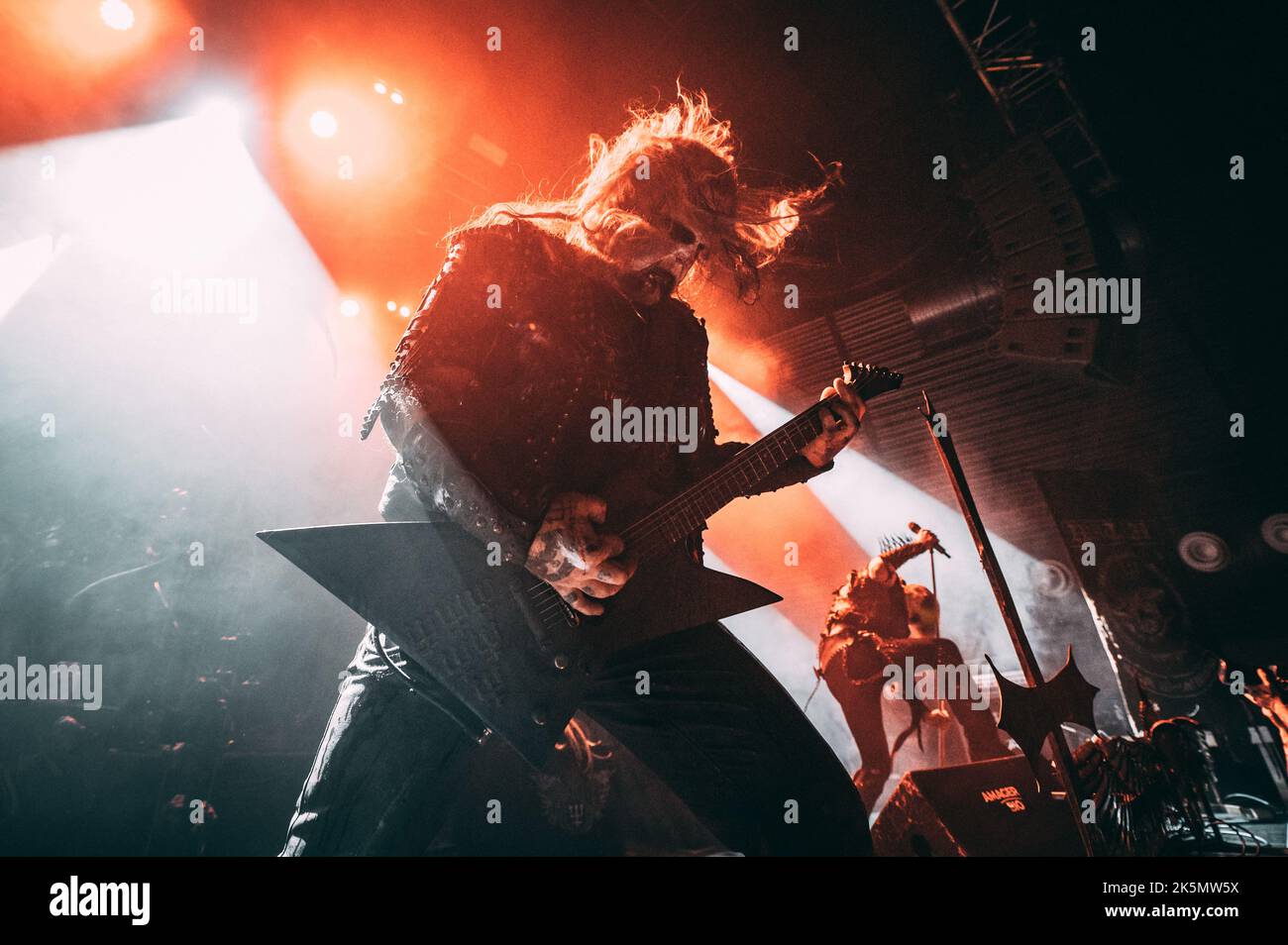 Copenhagen, Denmark. 05th, October 2022. The Swedish black metal band Watain performs a live concert at Amager Bio in Copenhagen. (Photo credit: Gonzales Photo - Nikolaj Bransholm). Stock Photo