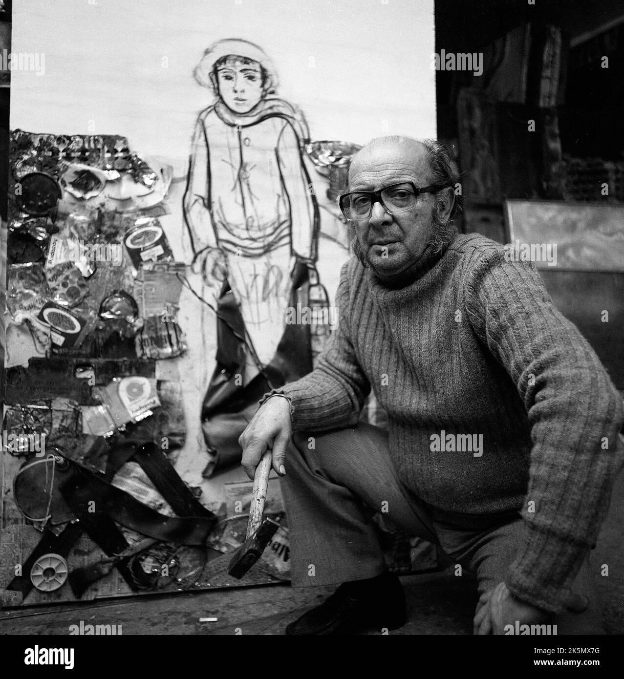 Antonio Berni Argentine Painter Engraver And Muralist In His Buenos