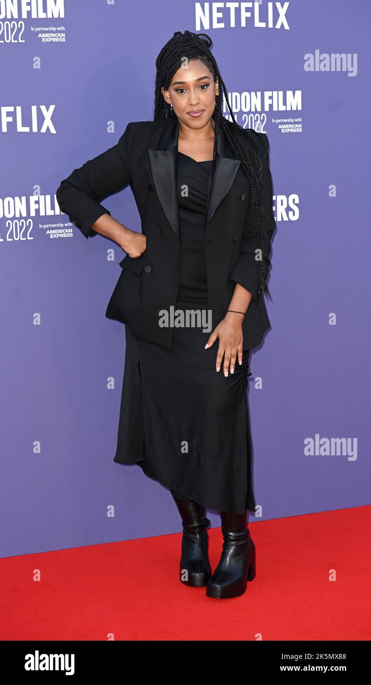 Nahel Tzegai Hi Res Stock Photography And Images Alamy Photo Must Be Credited Alpha Press 085000 09102022 Nahel Tzegai The Swimmers Premiere During The 66th Bfi British Film Institute London Film Festival In London 2K5MX88 