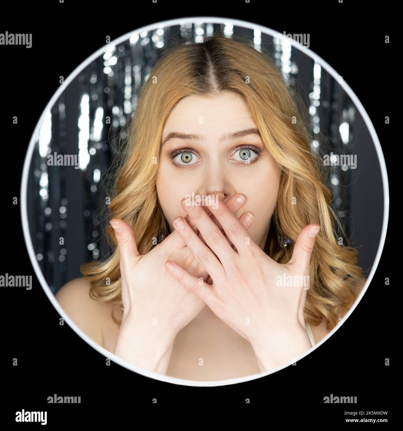 shocked-news-surprised-woman-festive-celebration-stock-photo-alamy