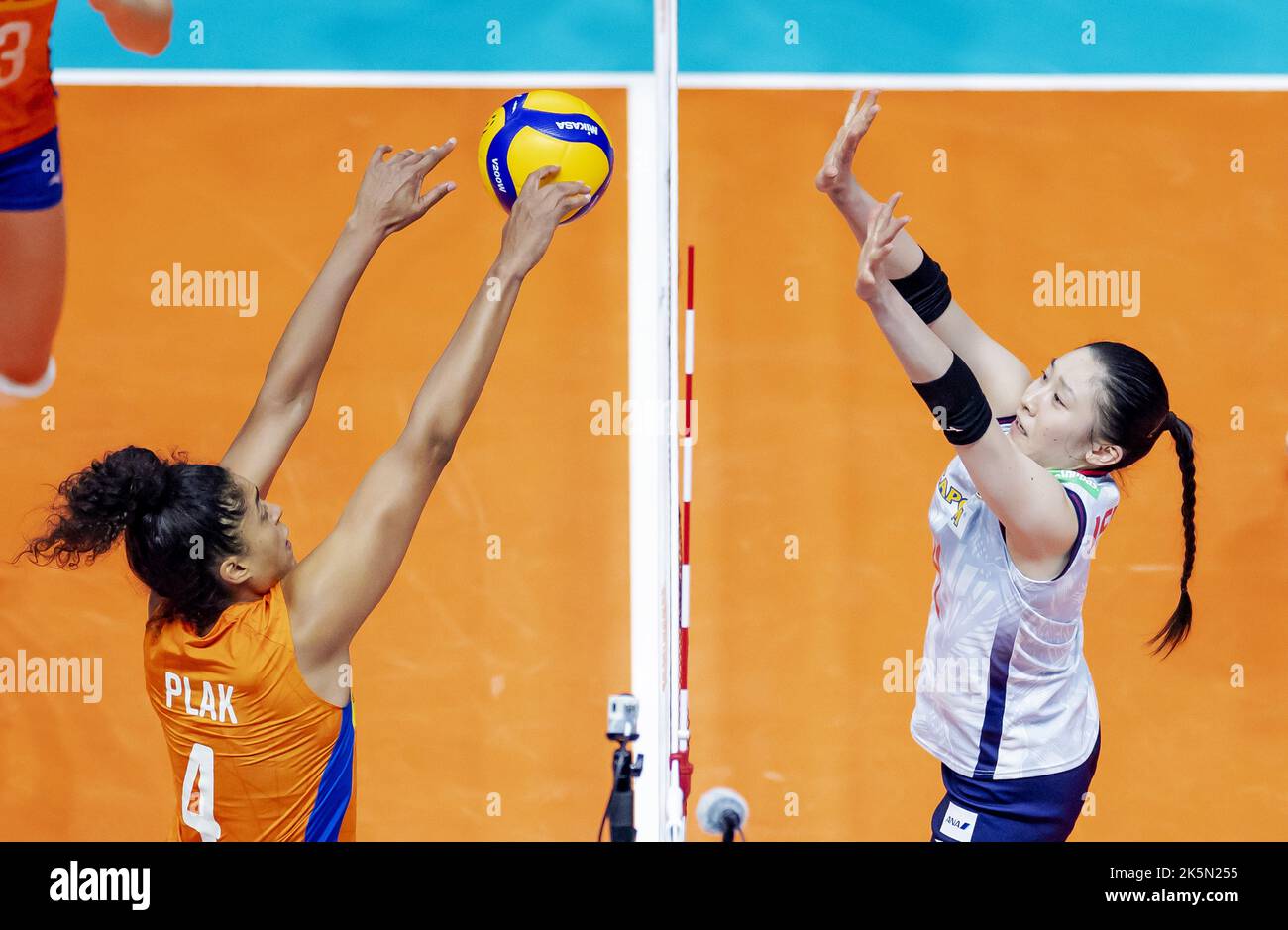 ROTTERDAM Celeste Plak of the Netherlands in action against Mayu