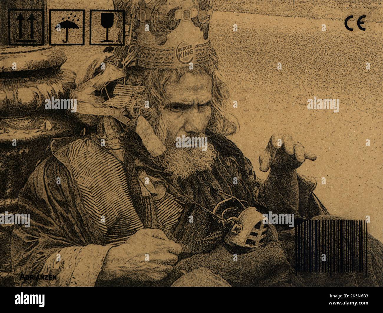 The Man in the Box Stock Photo Alamy