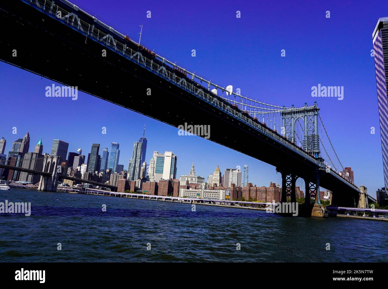 New York, USA. 10/0702022 New York City, NY Views of Manhattan Bridge
