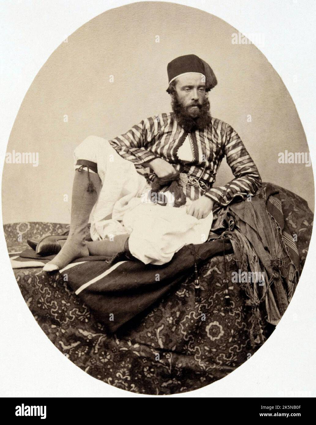 Francis Frith - Self Portrait in Middle Eastern Costume - 1857 Stock Photo