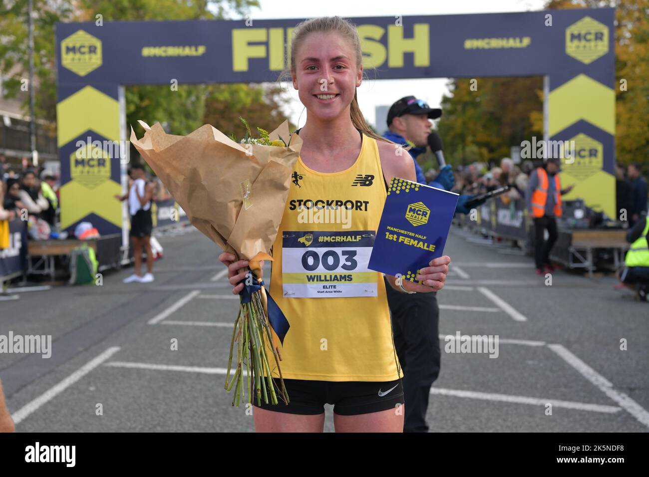 Manchester, UK. Sunday 9th Oct 2022. Mollie Williams, Stockport