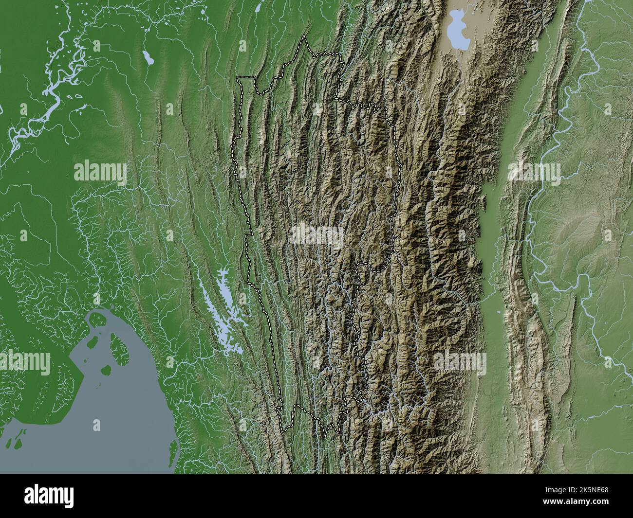 Mizoram map hi-res stock photography and images - Alamy