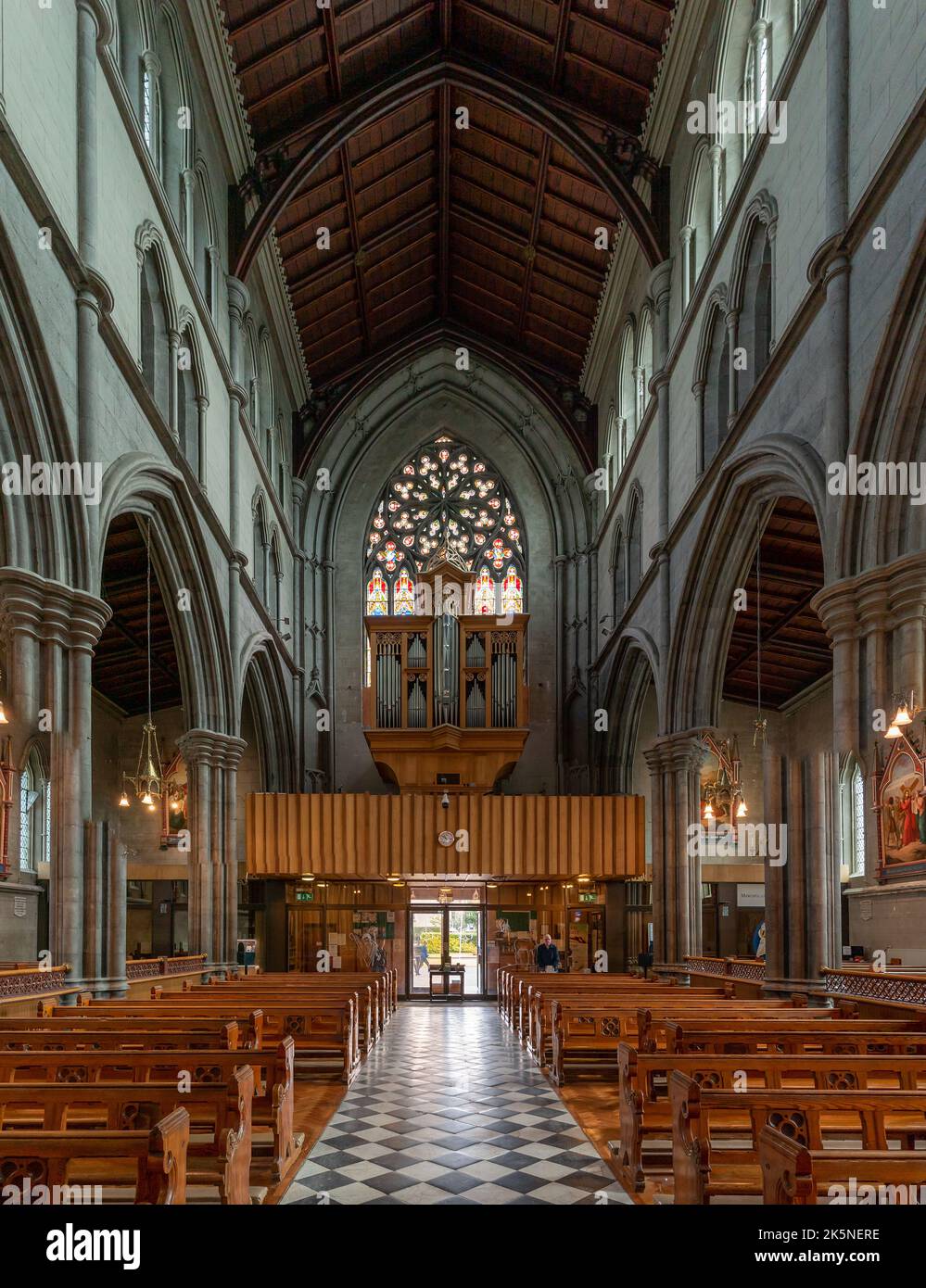 Kilkenny, Ireland 17 August, 2022 view of the central nave of the St