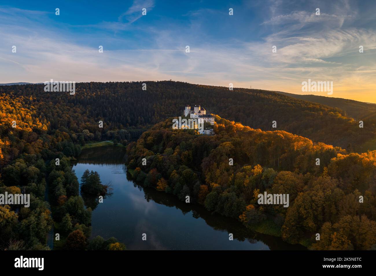 Lockenhaus, Austria - 7 October, 2022: view of the Burg Lockenhaus Castle in the Burgenland region of Austria Stock Photo