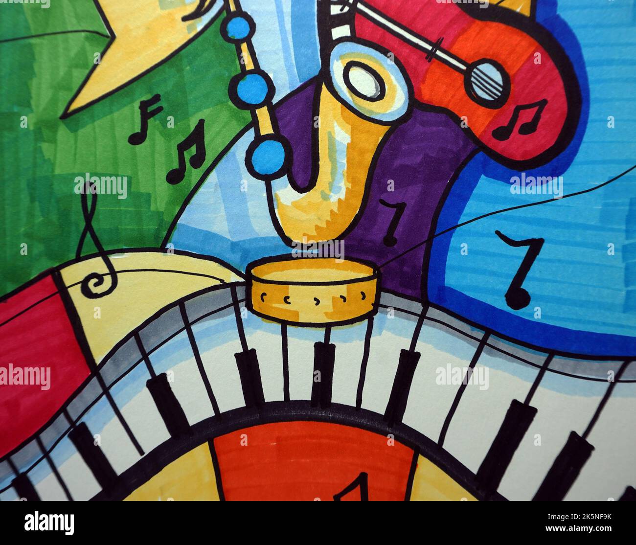 アート・デザイン・音楽 The Complete Paintings and Drawings Tokyo Jazz Club Poster: Retro Japanese Saxophone Art Print