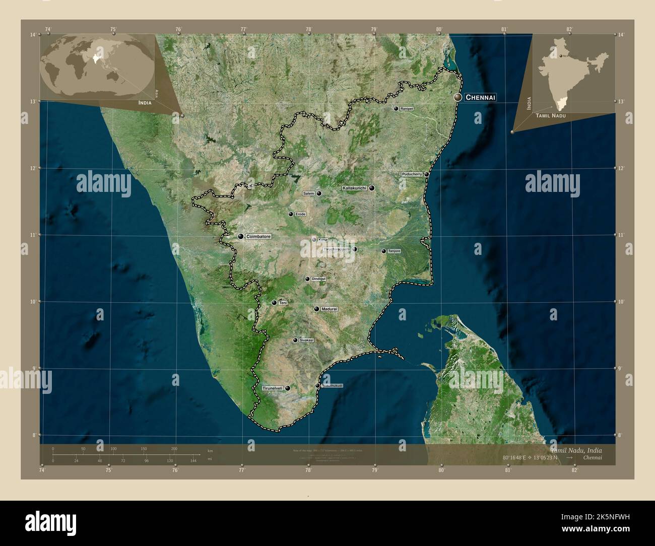 Tamil nadu map hi-res stock photography and images - Page 3 - Alamy