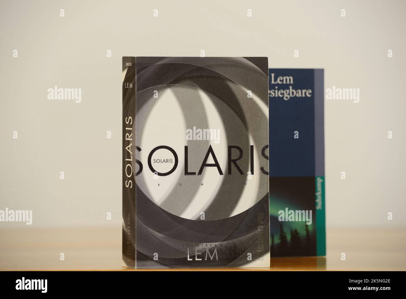 Solaris is a science fiction novel by Polish author Stanisław Lem Stock Photo