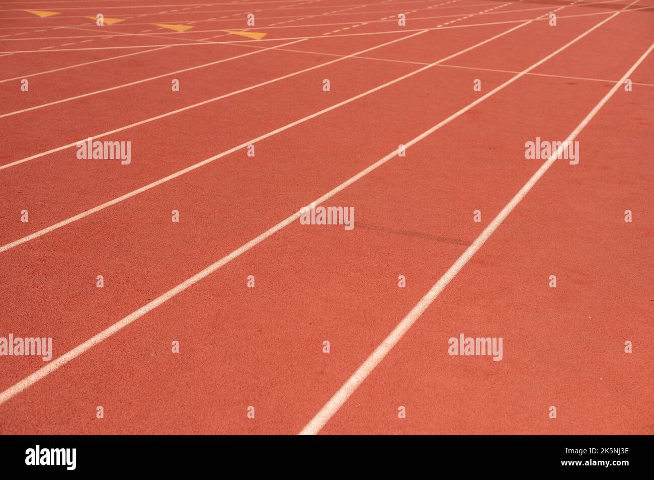 Running lane shot from a low angle Stock Photo Alamy