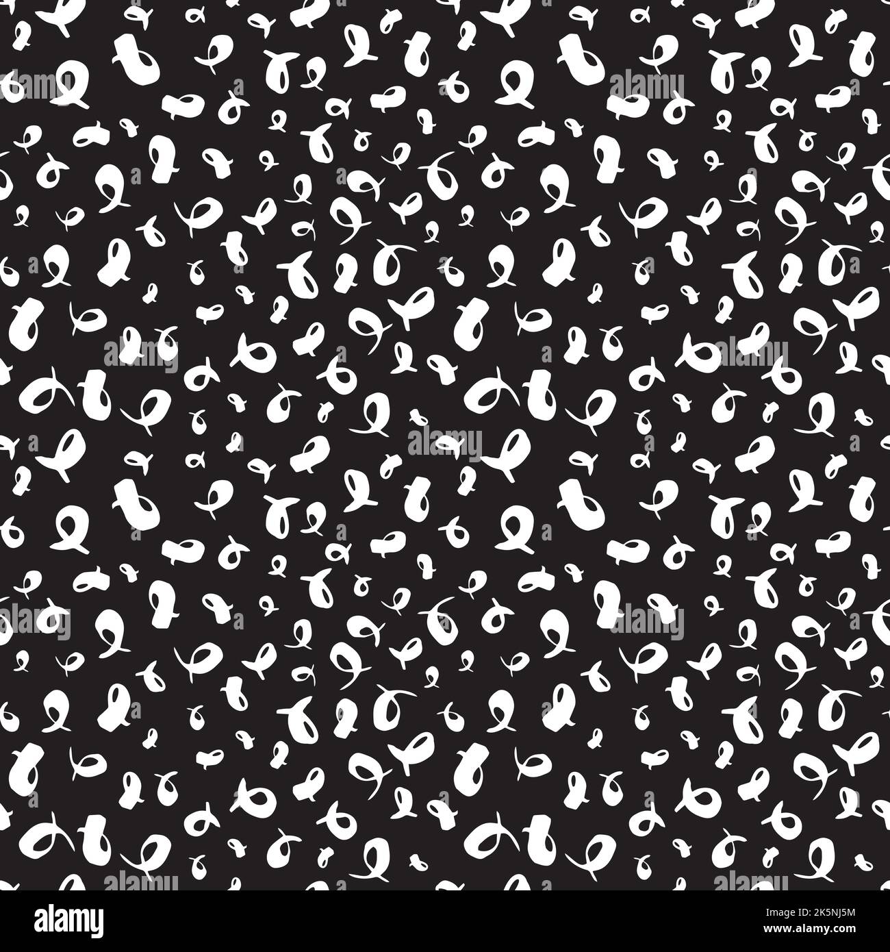 Seamless pattern with hand drawn ink swashes. Random geometric graphic ...