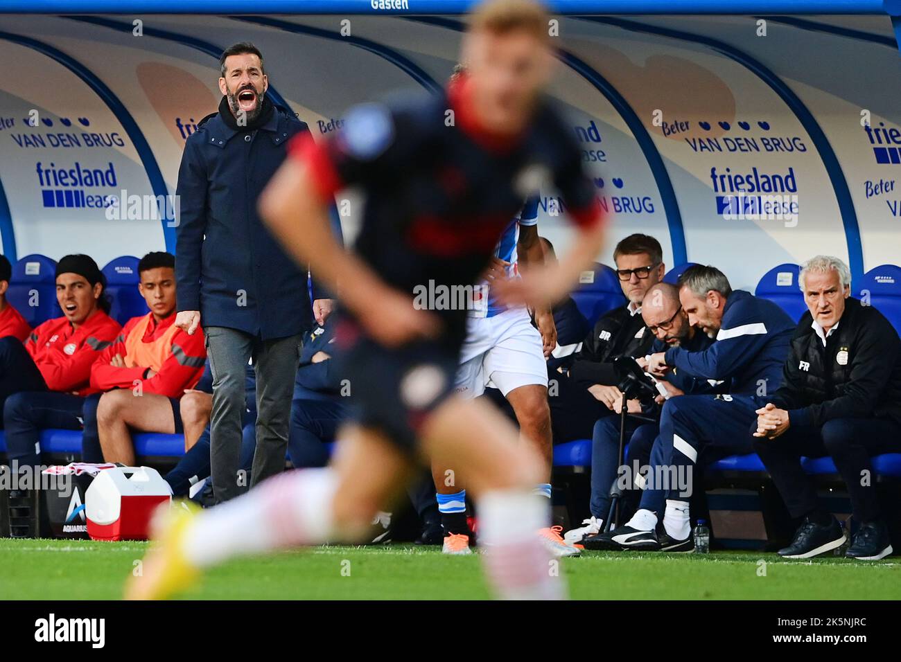 HeereNVEEN - coach Ruud van Nistelrooy of PSV during the Dutch Eredivisie match between sc Heerenveen and PSV at the Abe Lenstra Stadium on October 9, 2022 in Heerenveen, Netherlands. ANP OLAF KRAAK Stock Photo